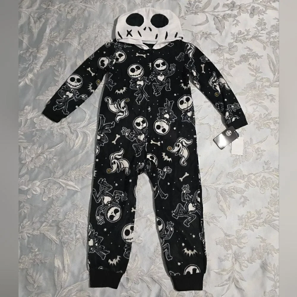 The Nightmare Before Christmas Disney Boys Union Suit Pajama Halloween